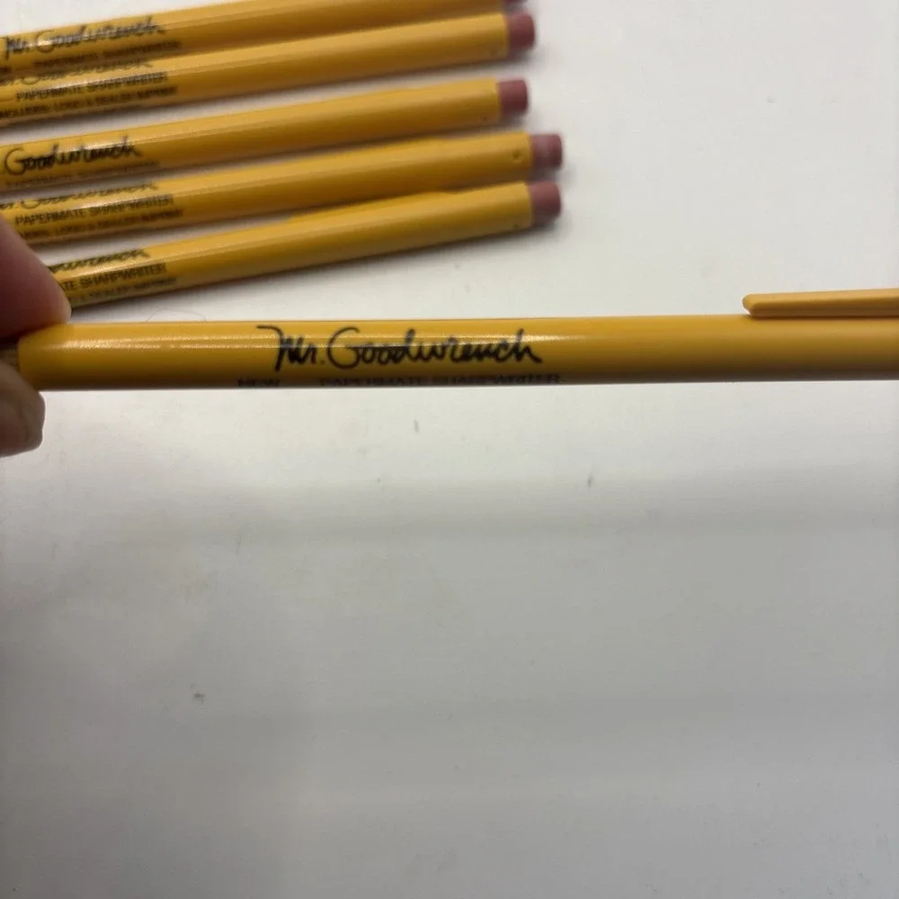 6 Vtg Mechanical Pencils Mr. Goodwrench Paper Mate Sharpwriter Promo Retro